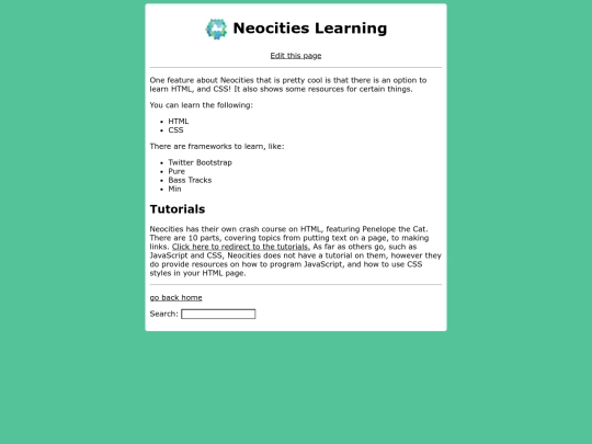 neocities-learn screenshot