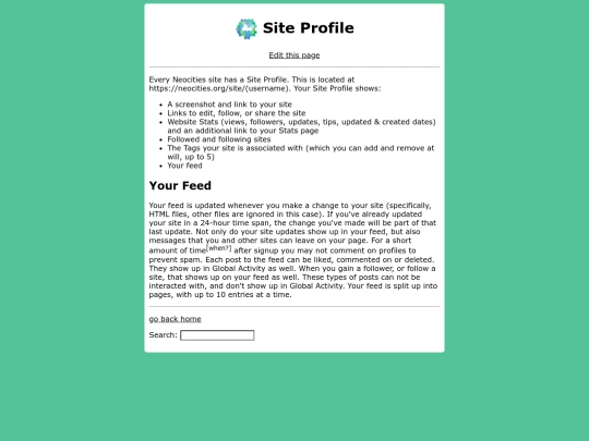 site_profile screenshot