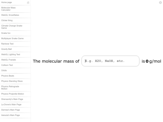 chemistry/molecularmass screenshot