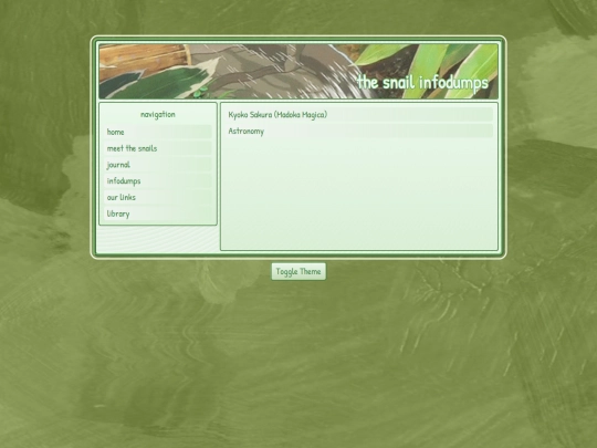 infodumps screenshot