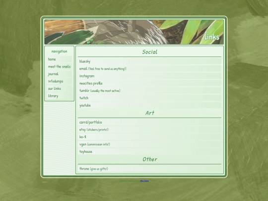 links screenshot