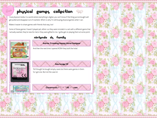 collections/games screenshot