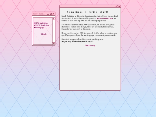 writing screenshot