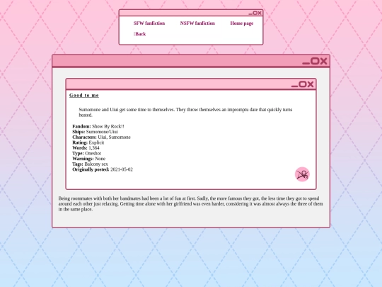 writing/NSFW fanfic/goodtome screenshot