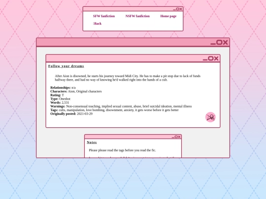 writing/SFW fanfic/sb69/musicunderthestreetlights/followyourdreams screenshot