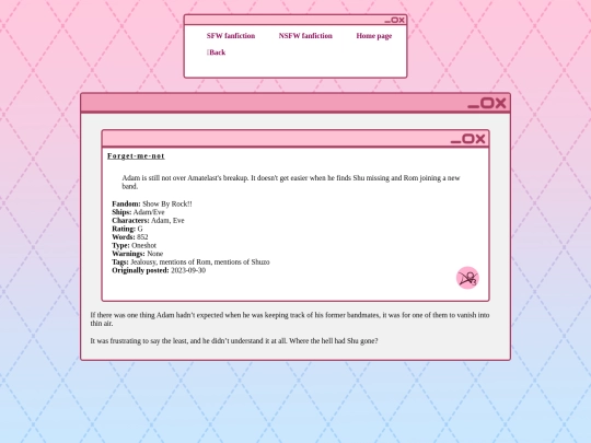writing/SFW fanfic/sb69/musicunderthestreetlights/forgetmenot screenshot
