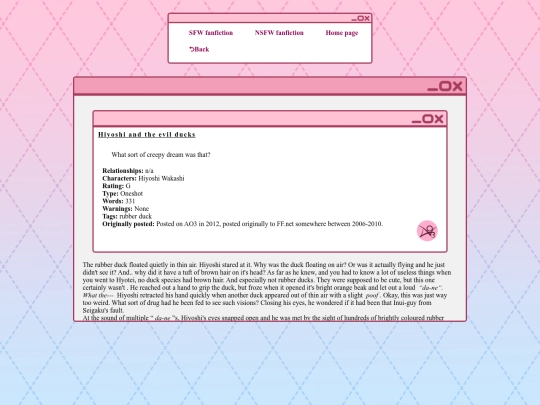 writing/SFW fanfic/tenipuri/evilducks screenshot