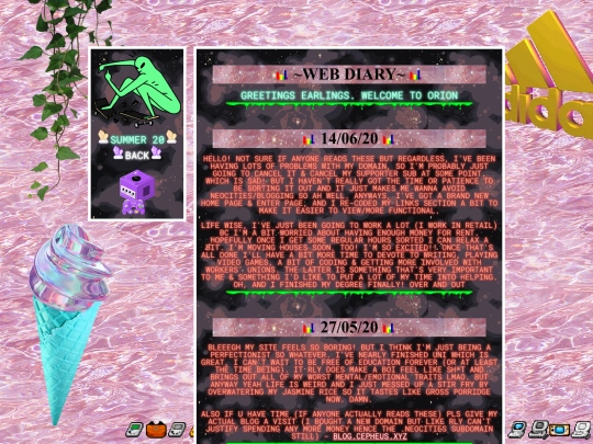 diary/orion screenshot