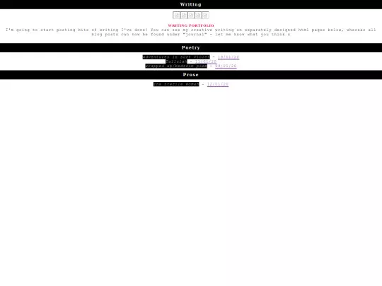 writing screenshot