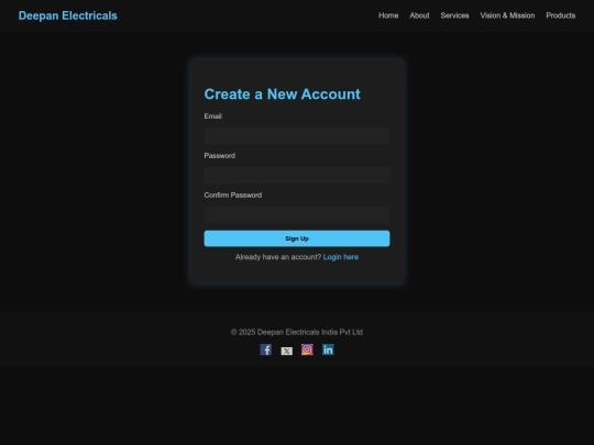my project/all codes/signup screenshot