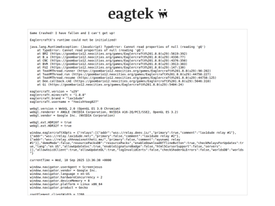 games/EaglercraftX 1.8.8(u29) screenshot
