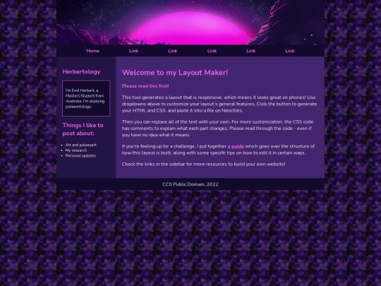 layout screenshot