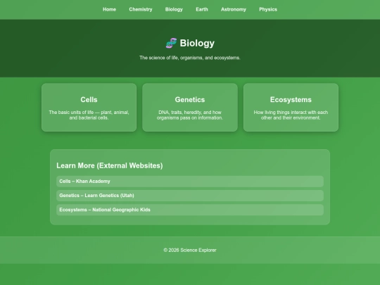 biology screenshot
