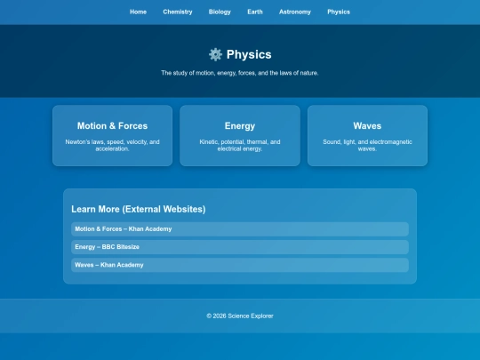 physics screenshot