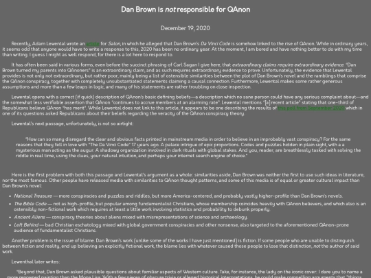 Dan-Brown-QAnon-Salon screenshot