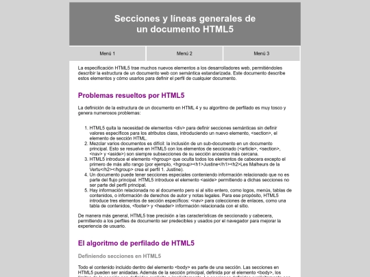 pags/Secciones_y_lineas_generales_de_un_documento_HTML5 screenshot