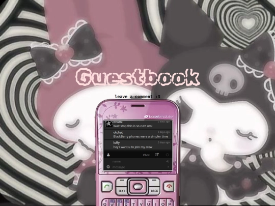 khumicorner/guestbook screenshot