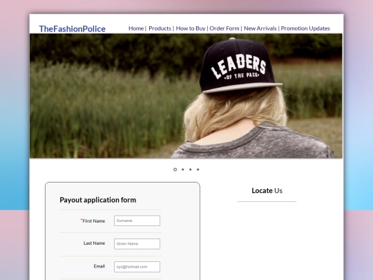orderform screenshot