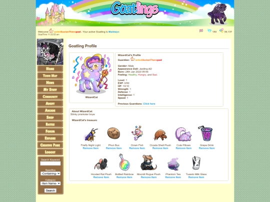 goatlings/WizardCat screenshot