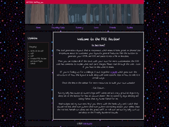 pce/home screenshot