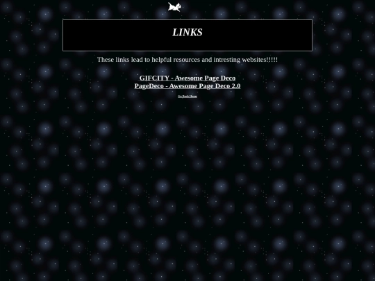links screenshot