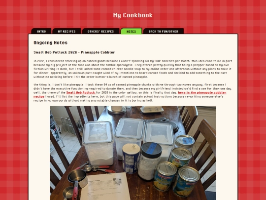 fun/cookbook/notes screenshot