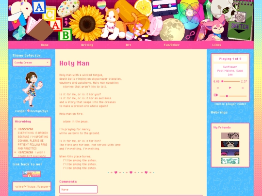 writing/holy-man screenshot