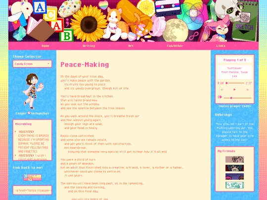 writing/peace-making screenshot