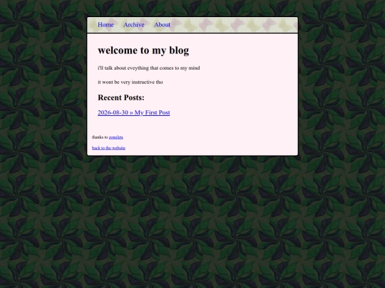 blog screenshot