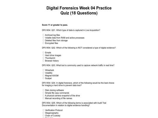 DFW4PracticeQuestions screenshot