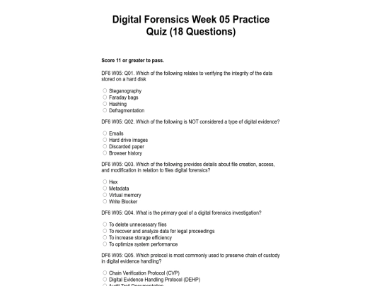 DFW5PracticeQuestions screenshot