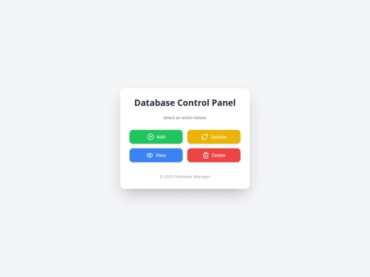 Database screenshot
