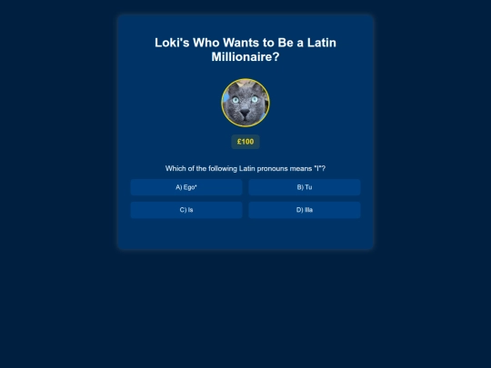Millionaire/Millionaire_Latin screenshot