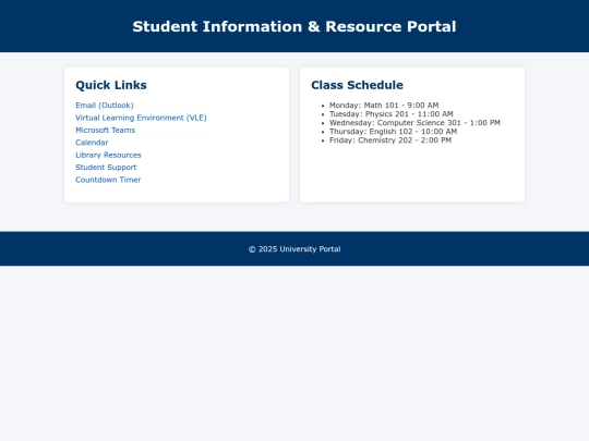 student_info_portals screenshot
