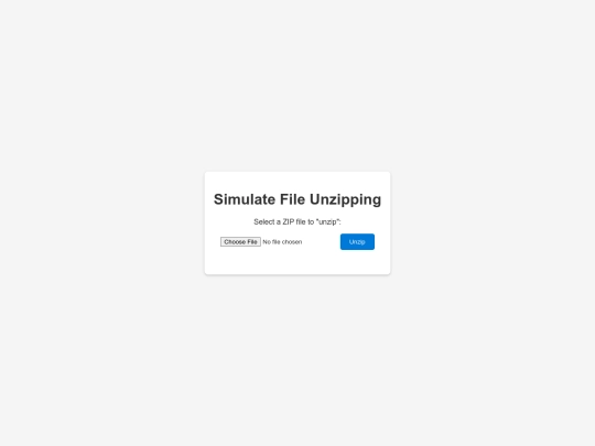 unzip screenshot