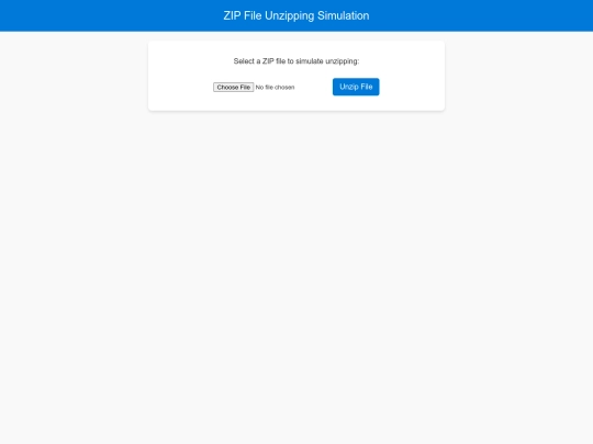 unzip7 screenshot