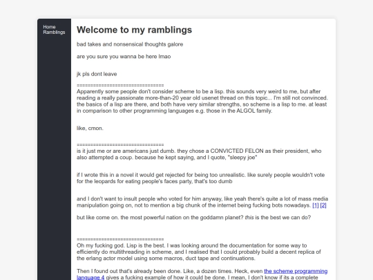 ramblings screenshot