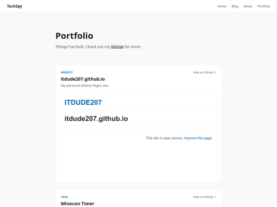 portfolio screenshot
