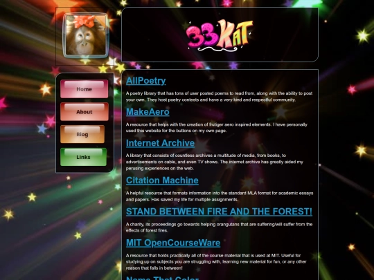 links screenshot