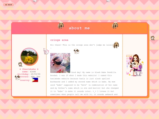 aboutme screenshot