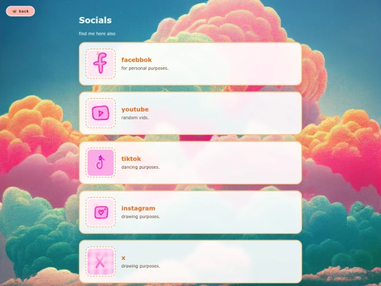 socials screenshot