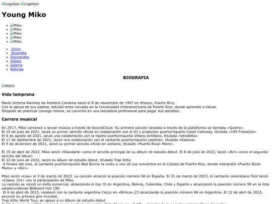 biografia screenshot