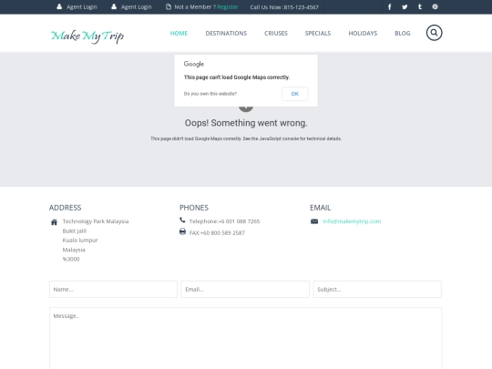 MakeMyTrip/web/contact screenshot