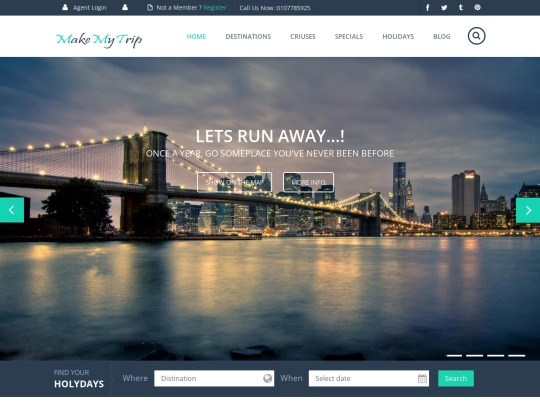 MakeMyTrip/web screenshot