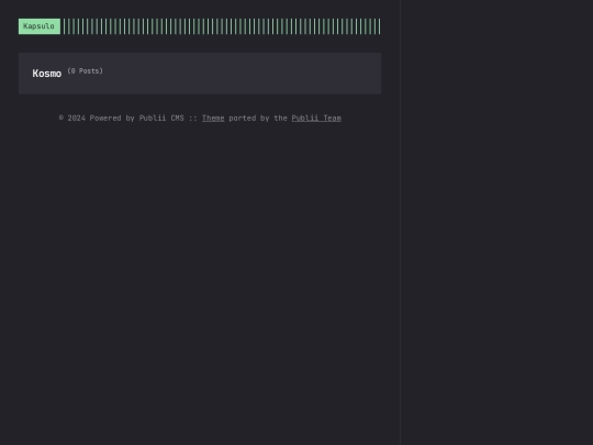authors/kosmo screenshot