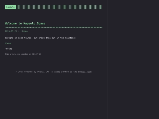 welcome-to-kapsulospace screenshot