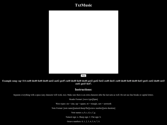 txtmusic/txtmusic screenshot