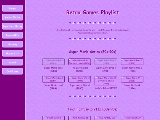 gameslist screenshot