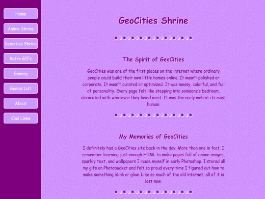geocities screenshot