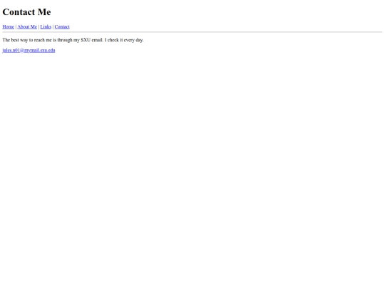 pages/contact screenshot